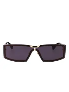 Солнцезащитные очки в прямоугольной оправе Max Mara Eyewear, золотой