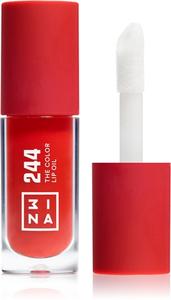 Увлажняющее масло для губ 3INA The Color Lip Oil, 244 - Classic rich red, sheer 4 ml