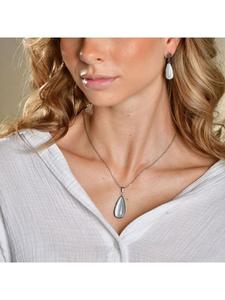 Adeliás Женское колье с подвеской - из нержавеющей стали серебристого цвета