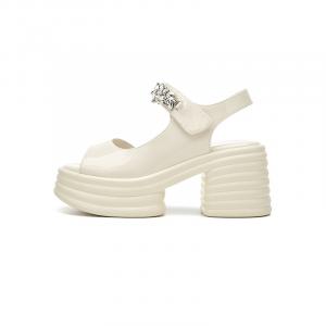 DAPHNE Женские сандалии на одной застежке бежевые, цвет Beige