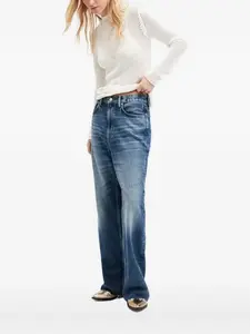 Сетчатый трикотажный топ с высоким воротником AllSaints, белый