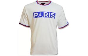 Футболка PSG X унисекс белая Jordan, белый