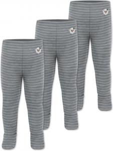 Normani Outdoor Sports Комплект из 3 штанишек из шерсти мериноса для малышей в серую полоску