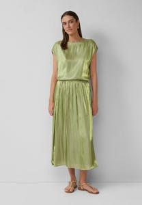 Юбка s.Oliver BLACK LABEL GLÄNZENDER MIT ELASTIKBUND, Grün/Green