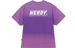 Футболка прямая SS21 Unisex Nerdy, фиолетовый
