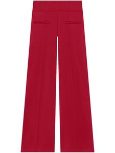 Courrèges спортивные брюки со складками, красный