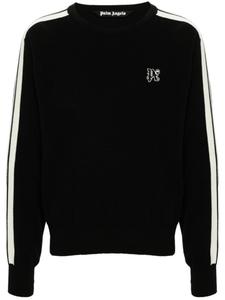 Palm Angels джемпер с вышитой монограммой, черный