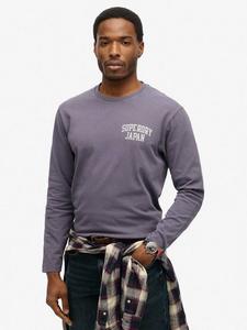 Футболка Vintage Logo Tokyo свободного кроя Superdry, Greystone