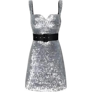 PINKO Женское платье-комбинация silver