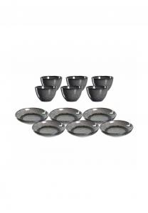 Набор посуды Leonardo Matera, 12 предметов, антрацит