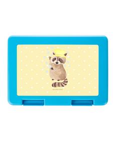 Mr. & Mrs. Panda Коробка для хранения в виде енота, без надписи, пастельно-желтого цвета