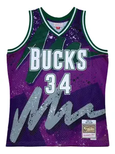 Топ Ray Allen NBA Milwaukee Bucks 2000 Hyper Hoops Swingman Mitchell & Ness, фиолетовый