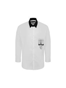 Karl Lagerfeld Рубашка с длинными рукавами 605443 белого цвета