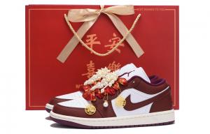 Баскетбольные кроссовки Air 1 Vintage женские с низким верхом True Red Jordan, красный