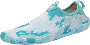 Обувь для воды, носки для босых ног, пляжные сандалии широкой ширины для женщин и мужчин, летние быстросохнущие сандалии, тапочки Generic, небесно-голубой