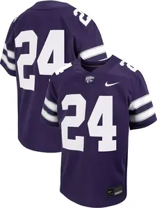 Nike Little Kids' Kansas State Wildcats #24 Фиолетовая реплика домашнего футбольного джерси