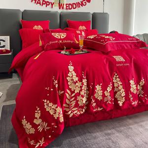 FUANNA Комплект постельного белья из 5 предметов, простыня на резинке 180 см, пододеяльник 220x240 см, 100% хлопок, цвет Fengshou