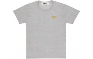 Футболка Unisex топ Gray CDG Play, серый