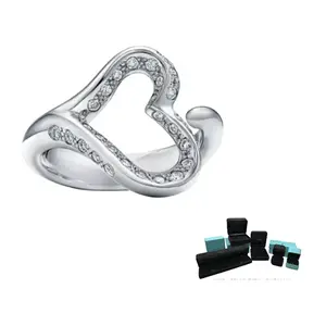 TIFFANY & CO. Платиновые кольца 950 пробы для женщин silver