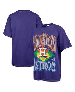 Женская темно-синяя футболка с мигающими огнями Houston Astros для бойфренда '47 Brand, синий