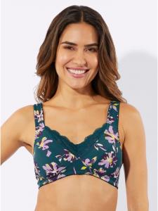 Бюстгальтер без косточек с рельефным принтом в виде петролейного пятна Sieh an!