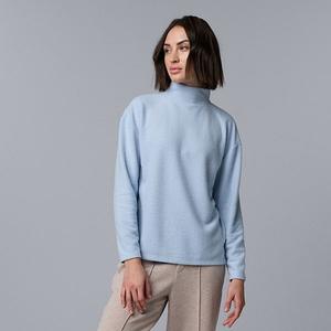 Женский водолазный топ с длинным рукавом Simply Vera Vera Wang, San Fran Blue