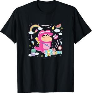 Футболка Crayon Shin-chan Alligiyama Shin-chan Crayon Touch Crayon Shinchan, черный