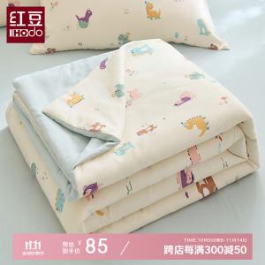 Red Bean Home Textiles Летнее одеяло из двойного муслина 180х220 см, мягкое и приятное к телу