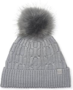 Женская шапка-бини с помпоном из искусственного меха Calvin Klein, H_M_G(A1Kh6576)
