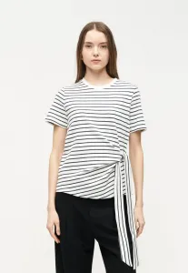 Футболка visinny с принтом в виде узла на шее Vila, Snow White/Navy