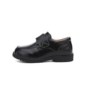 Износостойкие, нескользящие, низкие детские кожаные туфли для подростков ST&SAT, черный