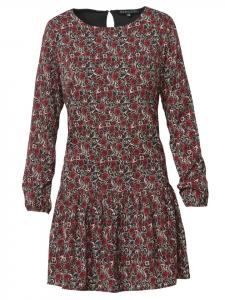 Короткое платье KOROSHI Kleid mit langen ärmeln, красный