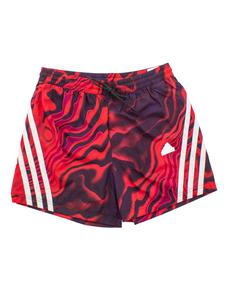 Adidas Шорты FI Future Icons с принтом по всей поверхности, красного цвета