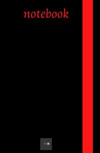 red and black notebook: Red and black notebook for writing notes, hardcover, 5 * 5 by 8.5 (Independently published)