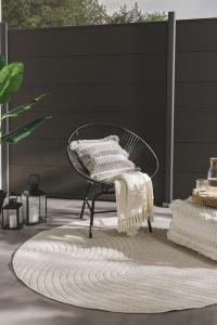 Ковер для дома и улицы марс Benuta - N/A, диаметр 160 см, бежевый