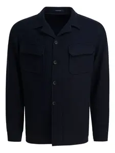 Куртка с карманами-клапанами на пуговицах TAGLIATORE, синий