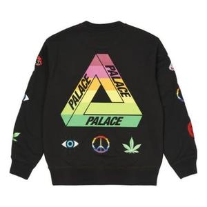 Свитер ss22 mixed media bitmap crew sweater 'black' Palace, черный