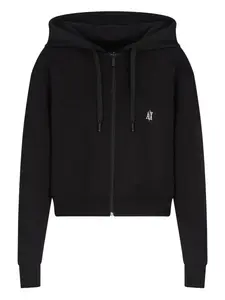 Куртка на молнии с капюшоном Armani Exchange, черный