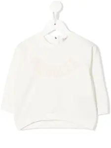 Толстовка с логотипом Moncler Enfant, белый