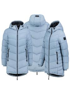 Sublevel Стеганое пальто светло-голубого цвета