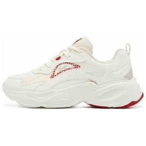 QIAODAN Теплые низкие кроссовки с амортизацией, женские, бежево-красные