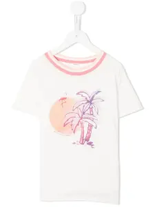 Футболка с графичным принтом ZIMMERMANN Kids, белый