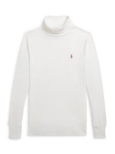 Детский хлопковый водолазка с длинными рукавами Ralph Lauren, Deckwash White