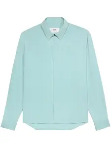 Рубашка на пуговицах AMI Paris, синий