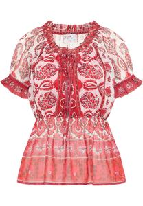 Блуза usha FESTIVAL nshirt Mit Rüschenärmeln, красный