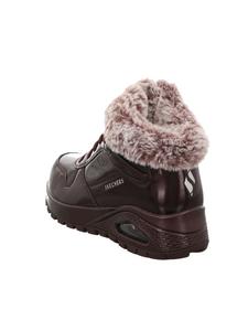 Ботинки женские Skechers зимние с искусственным мехом, красный