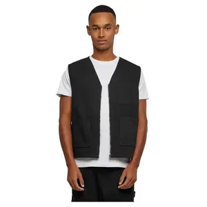 Жилет Urban Classics Organic Cotton, черный