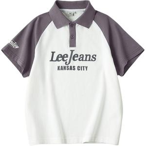 Футболка для младших школьников Lee, серо-белый