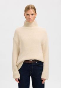 Джемпер Selected Femme SLFGABRIELLA HIGH NECK , Birch/Off-White