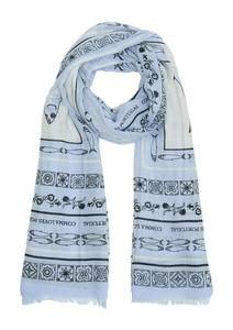 Шарф COMMA, темно-синий/светло-синий